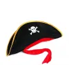 Yetişkin Boy Kadife Jack Sparrow Denizci Kaptan Jack Korsan Şapkası 50x20 Cm