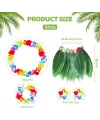 Yetişkin Hawaii Kostüm Seti - Yaprak Etek  Hawaii Set - 5 Parça