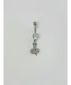 Yılan Detaylı Göbek Piercing - Pg0078