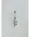 Yılan Detaylı Göbek Piercing - Pg0123