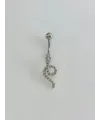 Yılan Detaylı Göbek Piercing - Pg0157