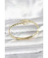 ietaks™ Yılan Model Pirinç Gold Renk Kadın Kelepçe Bileklik