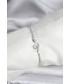 ietaks™ Yılan Model Zirkon Taşlı Gümüş Renk Pirinç Su Yolu Kadın Bileklik