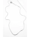 Yılan Zincir Kolye - 46cm - Gümüş