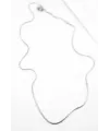 Yılan Zincir Kolye - 46cm - Gümüş