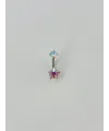 Yıldız Detaylı Göbek Piercing - Pg0029