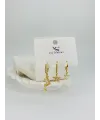 Yıldız Detaylı Üçlü Kombin Küpe - Kp00547