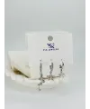 Yıldız Detaylı Üçlü Kombin Küpe - Kp00548