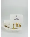 Yıldız Detaylı Üçlü Kombin Küpe - Kp00553