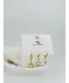 Yıldız Detaylı Üçlü Kombin Küpe - Kp00555