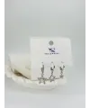 Yıldız Detaylı Üçlü Kombin Küpe - Kp00556