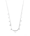 Yıldız Ezme Zincir Kolye - 45cm - Gümüş