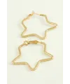 Yıldız Halka Küpe 4 cm
