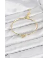 Yıldız Model Gold Renk Kadın Bileklik