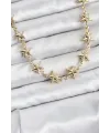 Yıldız Model Pirinç Gold Renk Kadın Kolye