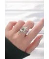 Yıldız Model Silver Renk Ayarlanabilir Yüzük