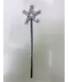 Yıldız Peri Asası Sihirli Değnek Beyaz Ponponlu