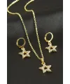 Yıldız Taşlı Set Kolye