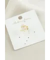Yıldız Zirkon Taşlı Lüks Çelik Kıkırdak Küpe