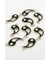 Yin Yang Çift Kulp Mineli Bileklik ve Kolye Ucu Aparatı 1 Adet