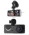 Yol Kayıt Araç Kamerası Hd Dvr 3 Kameralı 2.0in Ekranlı Ön İç Arka
