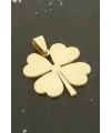 Yonca Çelik Kolye Ucu 3,5 cm
