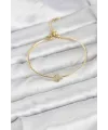Yonca Model Gold Renk Kadın Bileklik