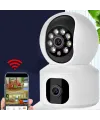 Yosee Uygulama Çift Kameralı Wifi Bağlantılı Gece Görüşlü Ev Tipi Güvenlik Kamerası