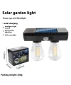 YT-819 2 Watt Suya Dayanıklı Hareket Sensörlü Solar LED Lamba
