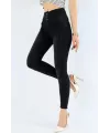 Yüksek Bel Likralı Jean Pantolon 90 Cm