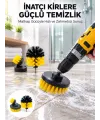 Yüksek Devirde Etkili Temizlik Sağlayan Matkap Ucu Fırça Seti