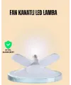 Yüksek Işık Güçlü Led Ampül 4 Kollu Katlanır Pervane Tasarım