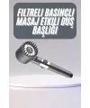 Yüksek Performanslı Masaj Etkili Su Tasarruflu Duş Başlığı Krom Kaplama Uzun Ömürlü
