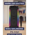 Yüksek Ses Güçlü Kablosuz Hoparlör  Karaoke Mikrofonlu
