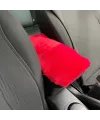 Yumuşak Peluş Kol Dayama Kolçak Minderi Kırmızı