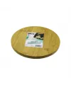 Yuvarlak=24.5cm Ayaklı= 4cm Düz Yüzey Ahşap Bambu Sunum Tepsisi - Mini Sofra