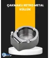 Yuvarlak Çakmaklı Küllük Dayanıklı Metal Yapı