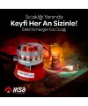 Yuvarlak Galvaniz Elektrikli Nargile Köz Ocağı