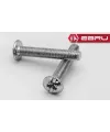 Yuvarlak Yıldız Başlı Rysb Kulp Vidası, Civata M4x20 - 500 Adet