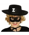Z Logolu Zorro Şapkası ve Zorro Maskesi Çocuk Boy
