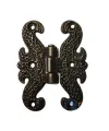 Zamak Kelebek Menteşe - Büyük, 50x67mm, Oksit, 100 Adet