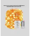 Zaman Ayarlı 8 Modlu Günışığı Perde Led Işık Usb Çalışma