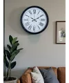 Zentime Siyah Asil Tasarım Roma Rakamlı 40 cm Metal Duvar Saati