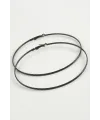 Zincir Desenli Metal Halka Küpe 8-9-10 cm