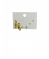 Zincir Detaylı Altılı Küpe - Kp00557