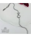 Zirkon 2,5 Mm Taşlı Pirinç Bileklikler 18+2,5 Cm Uzatma Payı - IEG0130