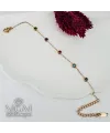 Zirkon Renkli Taş Taşlı Çelik Bileklikler 16+5 Cm Uzatma Payı - Kbl0090