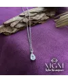 Zirkon Su Damlası Taşlı Kolye - Kl0007
