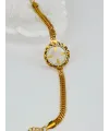 Zirkon Taşlı Çelik Çelik Bileklikler 17 + 4 Cm  - Kbl0360