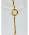 Zirkon Taşlı Çelik  Çelik Bileklikler 17+4 Cm  - Kbl0362